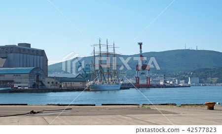 在小樽港停泊的港口Kaio Maru II的風景 42577823
