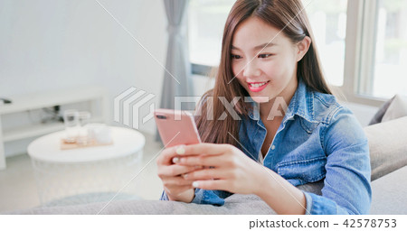 woman shopping in internet woman shopping in internet 42578753