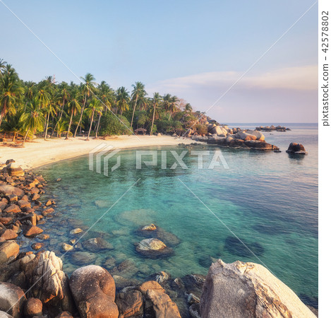 Asian sunset tropical beach paradise in Thailand Asian sunset tropical beach paradise in Thailand 42578802