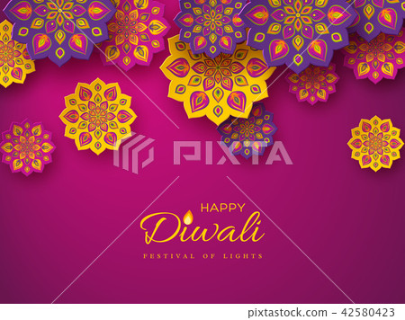 Diwali festival holiday design  42580423