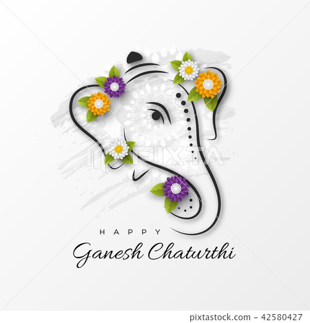 Holiday design for festival of Ganesh Chaturthi.  42580427