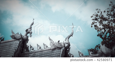 Silver chapel in SRISUPHAN TEMPLE, Thailand 42580971