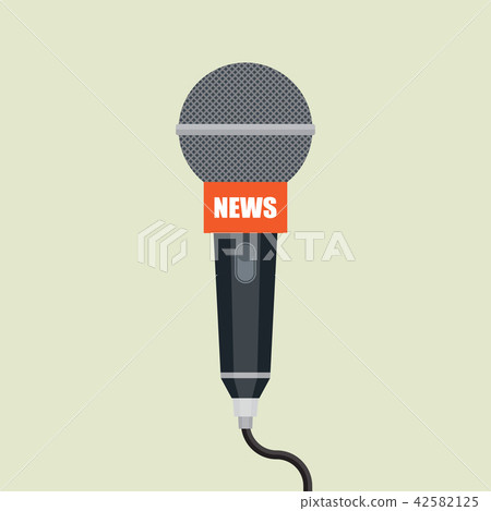 Microphone icon. Interview. Microphone icon. Interview. 42582125