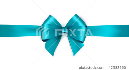 Shiny satin ribbon on white background. Vector... - Stock Illustration ...