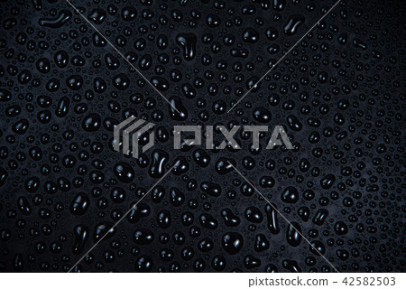 Drops of water on black background. Drops of water on black background. 42582503