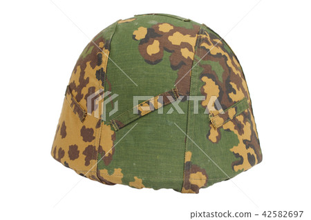 kevlar helmet with a camouflage cover 42582697