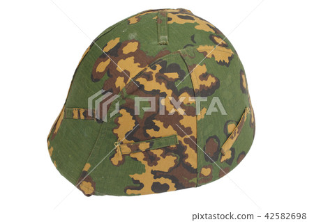 kevlar helmet with a camouflage cover 42582698