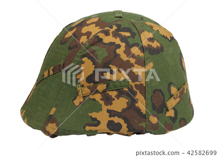 kevlar helmet with a camouflage cover 42582699