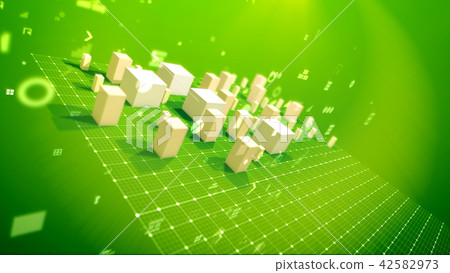 Confident commerce indexes in the green backdrop Confident commerce indexes in the green backdrop 42582973