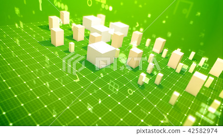 Energetic business indexes in the green backdrop Energetic business indexes in the green backdrop 42582974