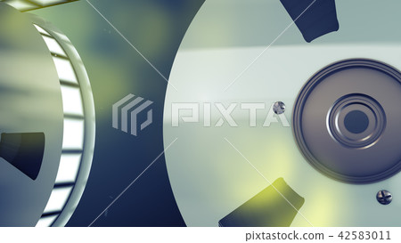 Profile of two reels with rolling tape 42583011