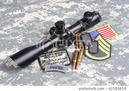 US ARMY background concept - snipers insignia 42583614