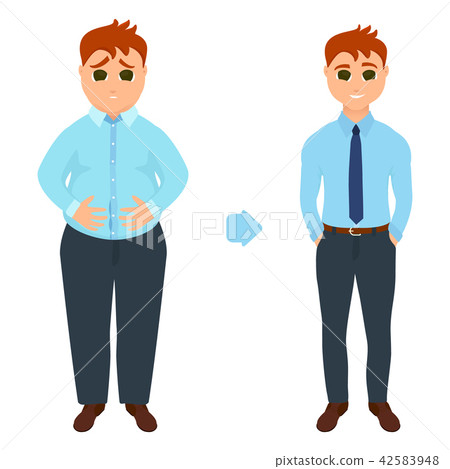 Man before and after weight loss 42583948