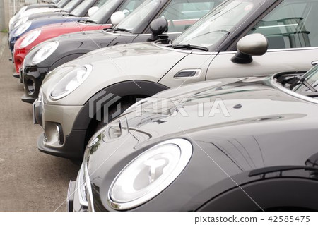 Car imported cars that line up with dealers 42585475