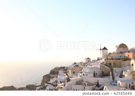 Evening view of Greece, Santorini 42585849