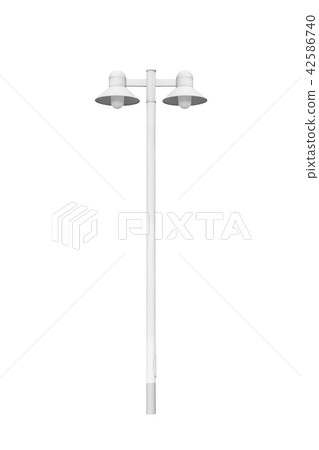 Street light pole isolated on a white background. Street light pole isolated on a white background. 42586740