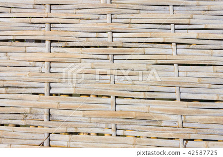Weave Bamboo Wood Texture Background 42587725