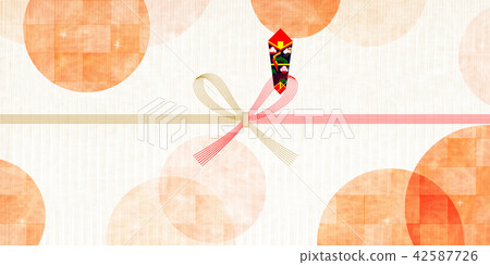 Autumn Japanese paper pattern background 42587726