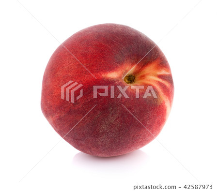 Peach isolated on white background Peach isolated on white background 42587973