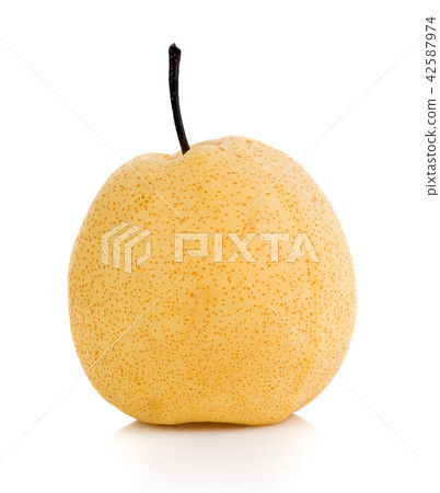 pears isolated on white background. Chinese pear pears isolated on white background. Chinese pear 42587974