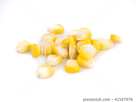 Fresh corn isolated on white background 42587976