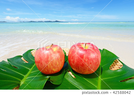 Beautiful beaches and fruits of Tropical country Beautiful beaches and fruits of Tropical country 42588042