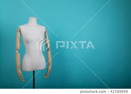 Mannequin positioned on a bright background Mannequin positioned on a bright background 42589899