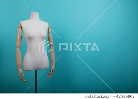 Mannequin positioned on a bright background Mannequin positioned on a bright background 42589902