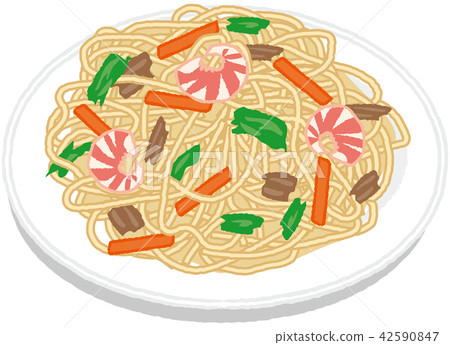 Salt fried noodles 42590847