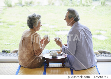 Life, old couple, Korean Life, old couple, Korean 42590947
