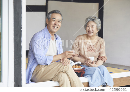 Life, old couple, Korean Life, old couple, Korean 42590961