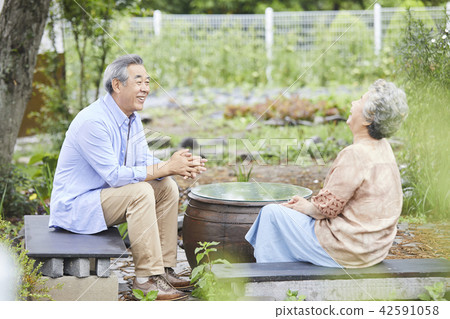 生活，老夫妻，韓國人 42591058