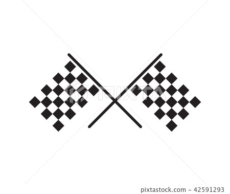 Race flag icon template illustration design Race flag icon template illustration design 42591293