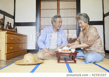 生活，老夫妻，韓國人 42591507