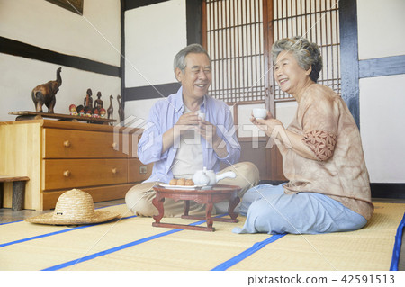 Life, old couple, Korean 42591513