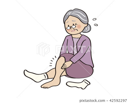 高級女性雙腳腫脹 42592297