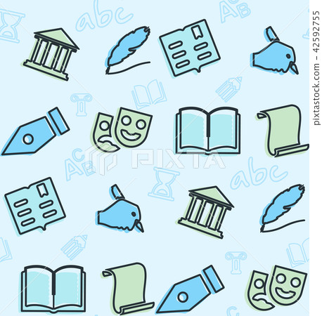 seamless pattern theme school and education 42592755
