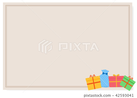 Cute gift simple message card illustration 42593041
