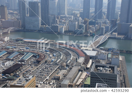 Tsukiji風景在中央區，東京 42593290