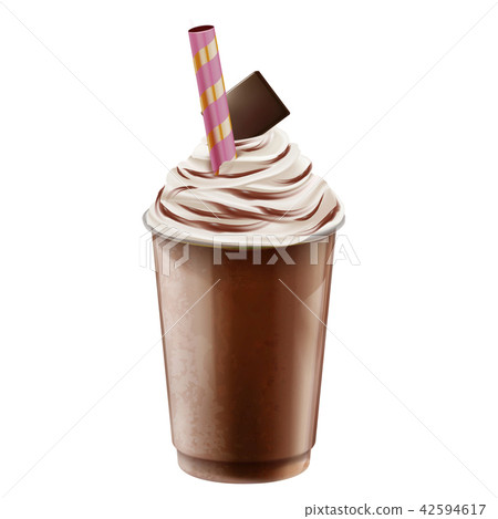 Chocolate syrup ice shaved mockup Chocolate syrup ice shaved mockup 42594617