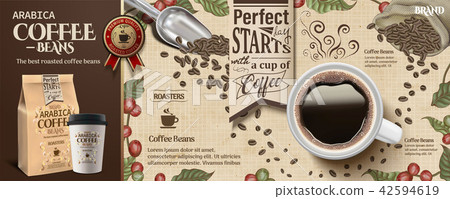 Coffee bean ads Coffee bean ads 42594619