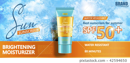 Sunscreen tube product Sunscreen tube product 42594650