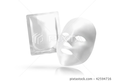 Facial mask with foil pack 42594716