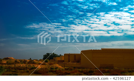 partially restored Babylon ruins, Hillah Iraq partially restored Babylon ruins, Hillah Iraq 42596127