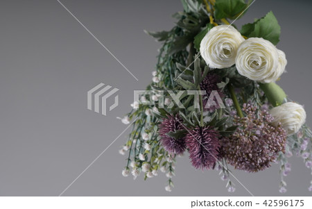 A dime-down bouquet on bright background 42596175
