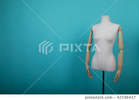 Mannequin positioned on a bright background Mannequin positioned on a bright background 42596437