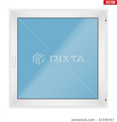 Square PVC window with one sash 42596457