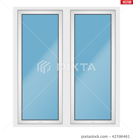 PVC window with two sash 42596461