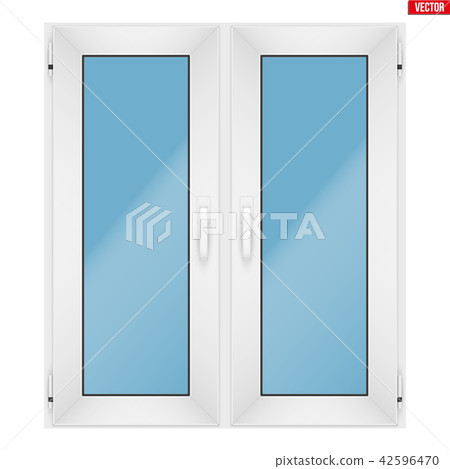 PVC window with two sash 42596470