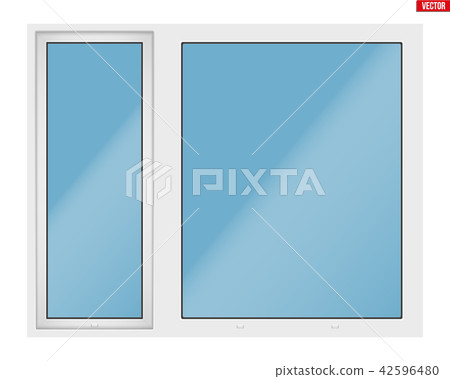 PVC window with two sash 42596480
